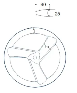 Carbon three-spoke 406 clincher wheel, road rim brake version — lightweight 25 mm wide rim, 580 g front