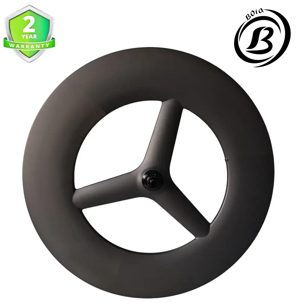 700c 28mm Wide 120mm High Tubeless 3-Spoke Carbon Wheel for Triathlon,TT & Track缺实图(副本)(副本)