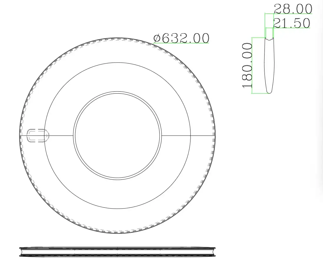 BOLA 180mm Deep Aero Carbon Rim 700C – Hooked Tubeless, 28mm/21.5mm, TT & Triathlon Bola