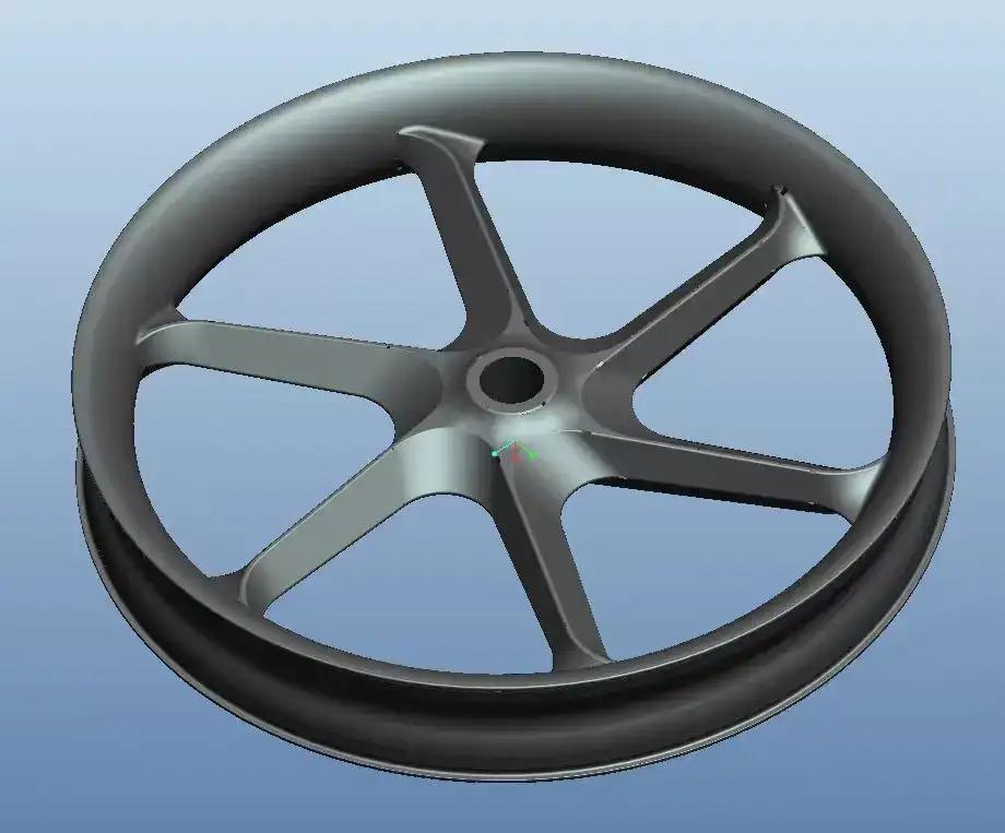 Tubeless 90mm carbon fat bike wheel, 6 carbon aero spokes and 54T ratchet hub, for snow and sand riding