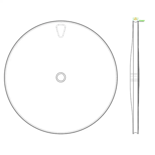 Bola 700c 26mm Asymmetric Tubeless Carbon Rear Disc Wheel – Center Lock, 12x142mm, Triathlon/TT Carbon Fiber Sporting Goods