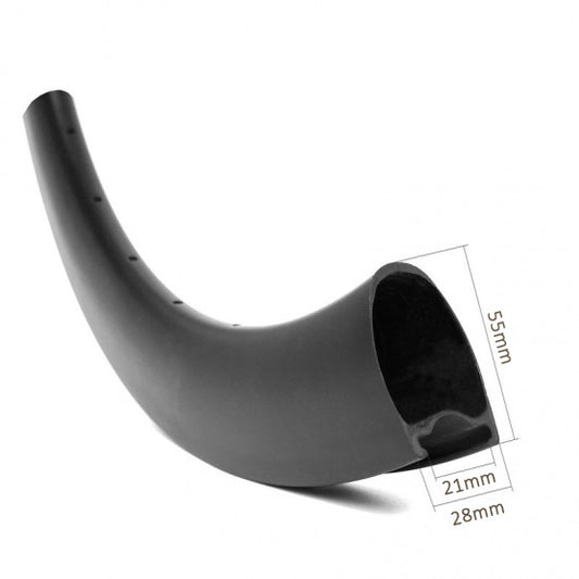 Tubeless 700c carbon route rims 55mm profile 28mm outer wide 21mm(hook) or 23mm(hookless) inner wide super ultra or extreme light option Bola