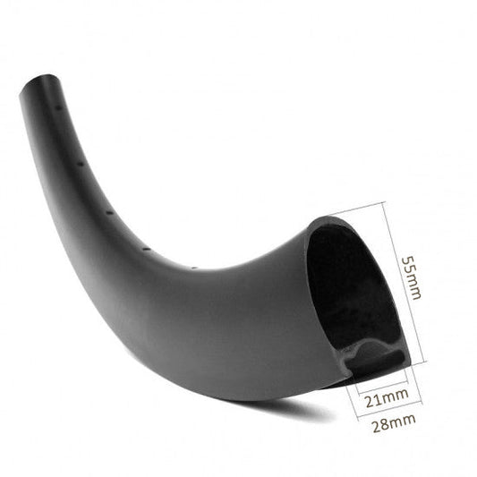 Asymmetric or symmetric 700c tubeless  carbon rims 55mm profile 28mm outer wide 21mm inner wide,superlight ultralight extremelight optional Bola