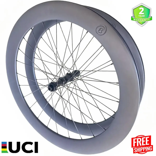 Bola CLA 60R 700C Carbon Disc Brake Wheelset, 60mm Tubeless, 28/30mm Wide, 1500g Carbon Fiber Sporting Goods