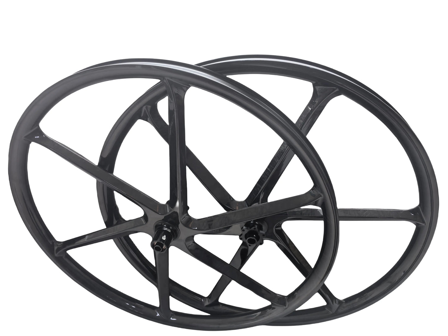 27.5" Carbon MTB Wheelset featuring a 30mm hookless design and 6-spoke construction, ideal for XC and AM biking.