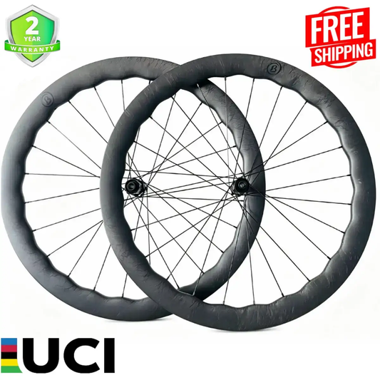 Bola CLA 450W Carbon Wave Disc Wheelset 45/50mm 28mm Tubeless 54T Enduro Carbon Fiber Sporting Goods