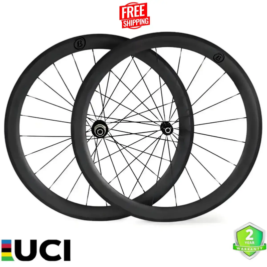 Bola ELT 50R 700C Carbon Disc Brake Wheelset – 50mm Tubeless Rim, 28/30mm Wide, 1290g