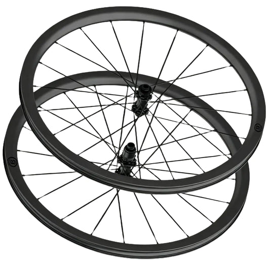 Juego de ruedas de gravel Bola EXT 35G de carbono: 35 mm ultraligeras, radios de carbono