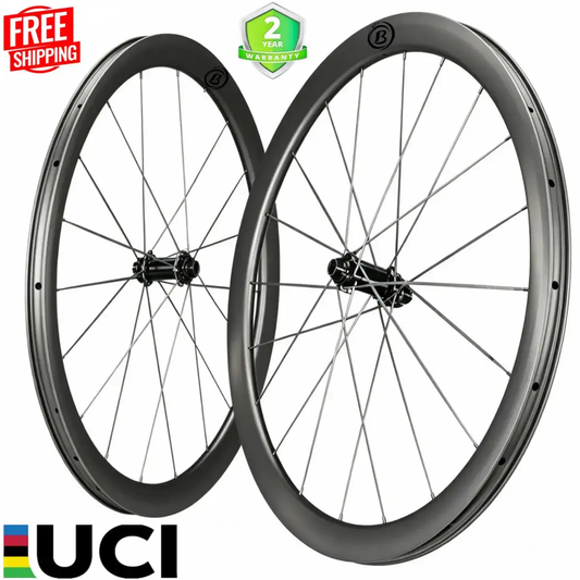 Bola EXT 35G Carbon Gravel Wheelset – 700C, 35mm Deep, 36mm Wide, Tubeless, Carbon Spokes, Ceramic Bearings, 1150g Carbon Fiber Sporting Goods