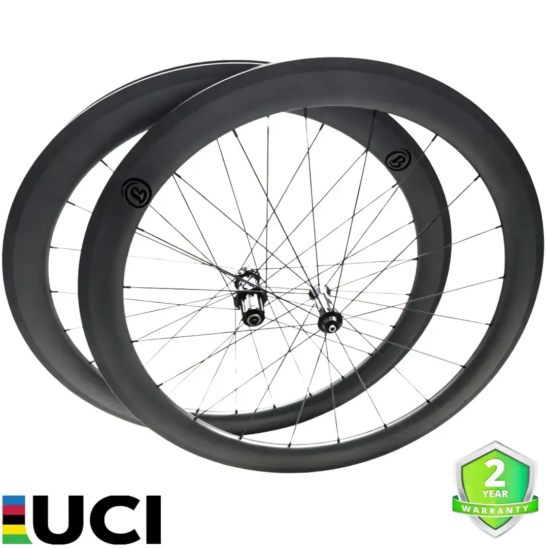 38mm Carbon Tubular Road Wheelset featuring DT Swiss 350 hubs, CX-Ray spokes, 700C size, and 25mm rim brake compatibility.