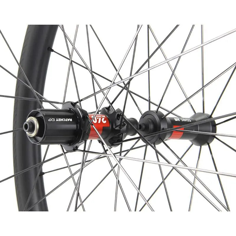Bola EXP 40C DT240S Carbon Road Wheelset, 40mm Rim Brake Tubeless, 25/28mm Wide, 1300g Carbon Fiber Sporting Goods