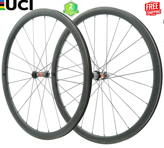 Bola EXP 40T Carbon Tubular Wheelset 40mm Rim Brake DT Swiss 240S | 25/28mm Carbon Fiber Sporting Goods