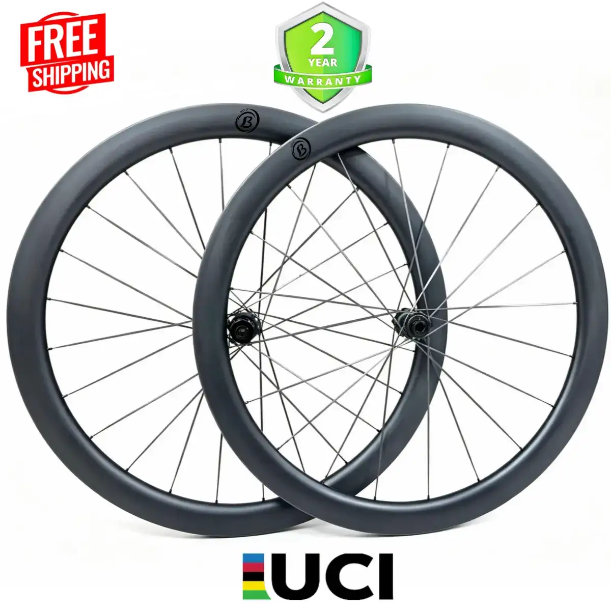 Bola SL 40R Carbon Disc Wheelset 700C – 40mm Deep, 28/30mm Wide, DT Swiss 350s Hub, 1320g Carbon Fiber Sporting Goods