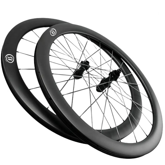 Set di ruote gravel Bola PRO 50G con raggi in carbonio, disco, aerodinamiche