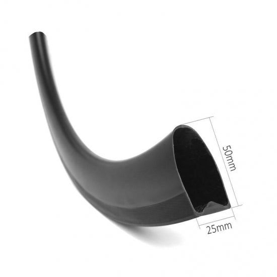 Tubular carbon rims 50mm profile 25mm wide for rim brake