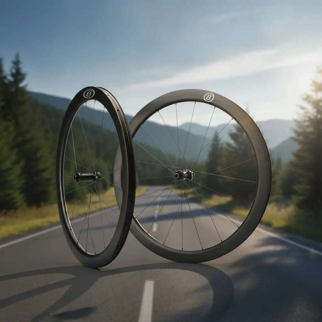Bola CLA carbon wheelset 700C with Toray T700/T800 carbon, aerodynamic tubeless disc design for road, triathlon, and gravel bikes