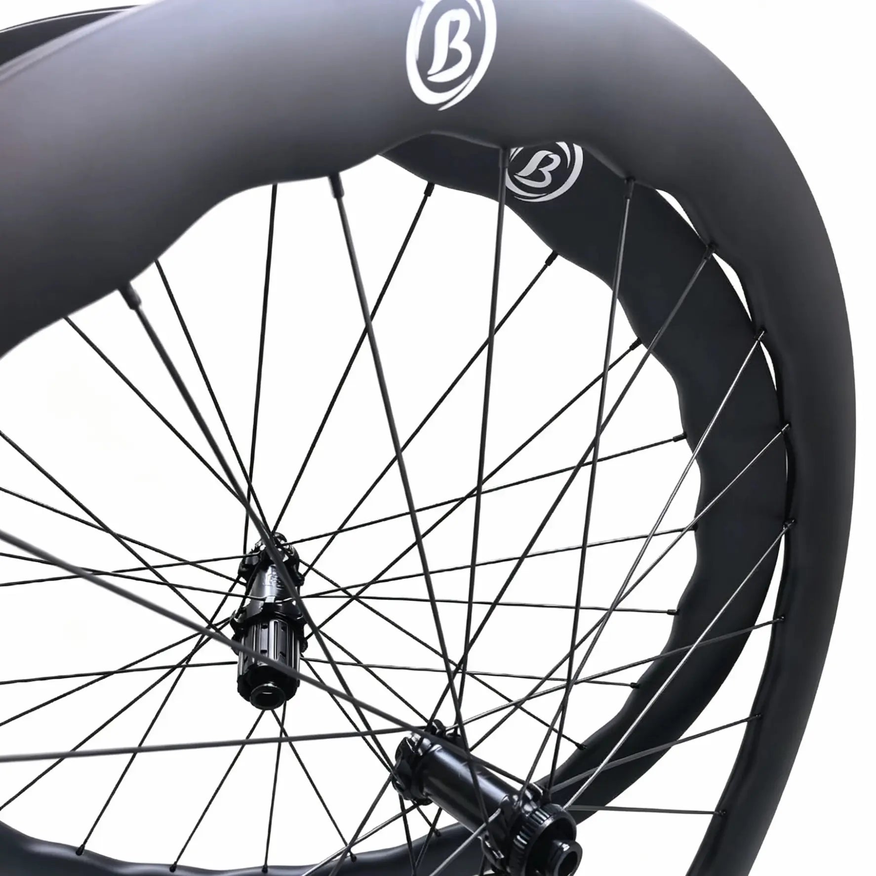 Bola ELT 450W Carbon Wave Gravel Wheelset 700C – 45/50mm, 24mm Internal, Tubeless, 1310g Carbon Fiber Sporting Goods