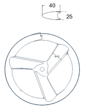 20 inch 406 clincher 25mm wide carbon bike three spoke wheel for BMX,lowrider,freerider Bola