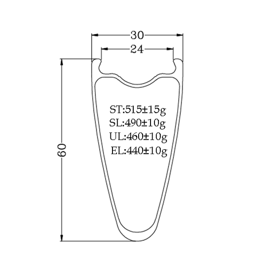 700c carbon bike rims 60mm depth 30mm outer wide 24mm inner wide for ironman,triathlon,time trial.track,Bola
