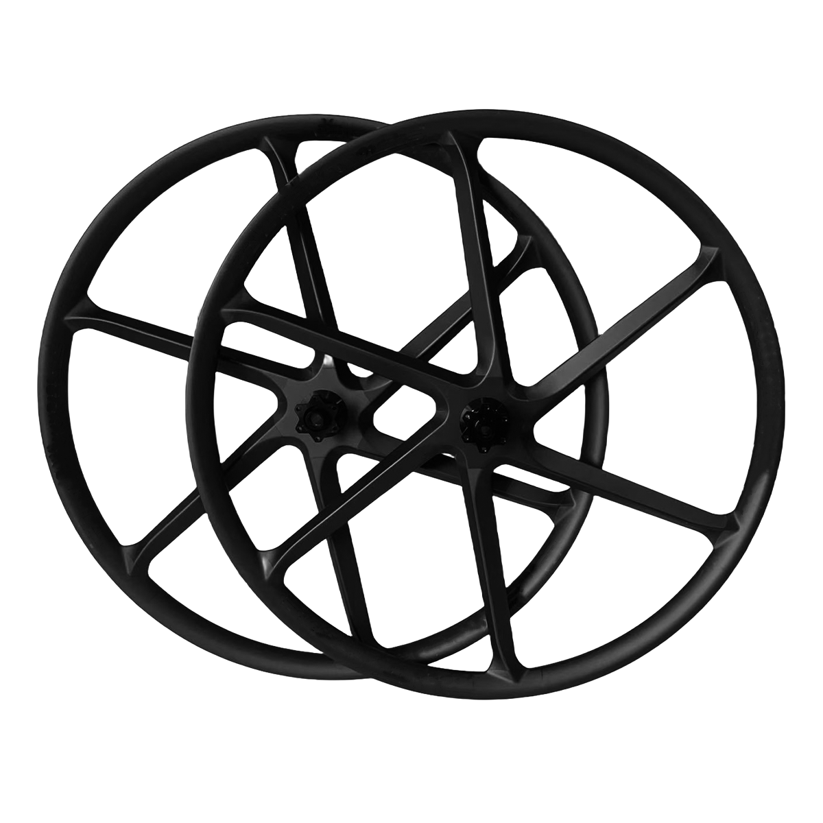Set di ruote aero in carbonio a sei razze Bola 700C — Certificato UCI