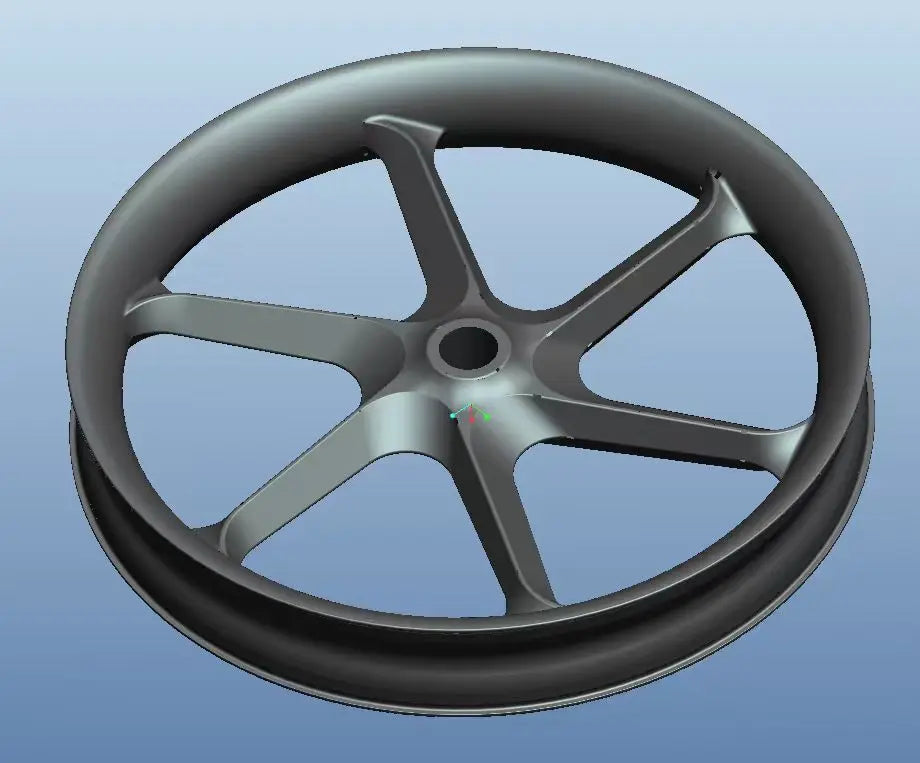 Tubeless 90mm carbon fat bike wheel, 6 carbon aero spokes and 54T ratchet hub, for snow and sand riding