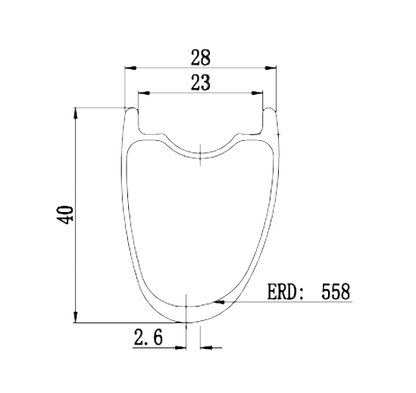 700c tubeless ready aerodynamic ultra light carbon racing bicycle rim 40mm profile 28mm wide,Asymmetric or symmetric upgrade Bola