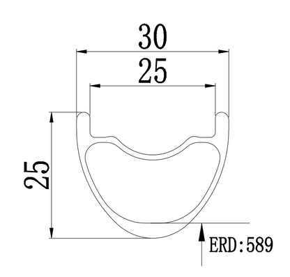 29er MTB super light carbon bike rim 25mm high 25mm wide for XC or AM,Bola