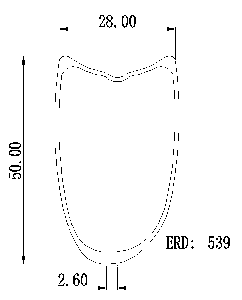 Tubular carbon velo rims 50mm height 28mm wide for cycling