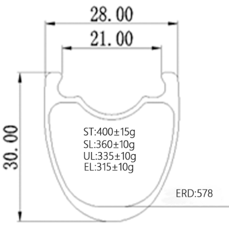 Bola 700c Carbon Tubeless Road Rim – 30mm Deep, 28mm Wide Carbon Fiber Sporting Goods