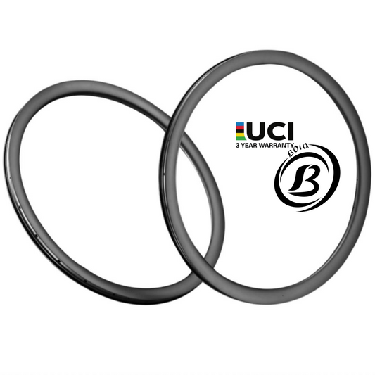35mm Asymmetric Carbon Road Bike Rim 700C, 28mm Tubeless