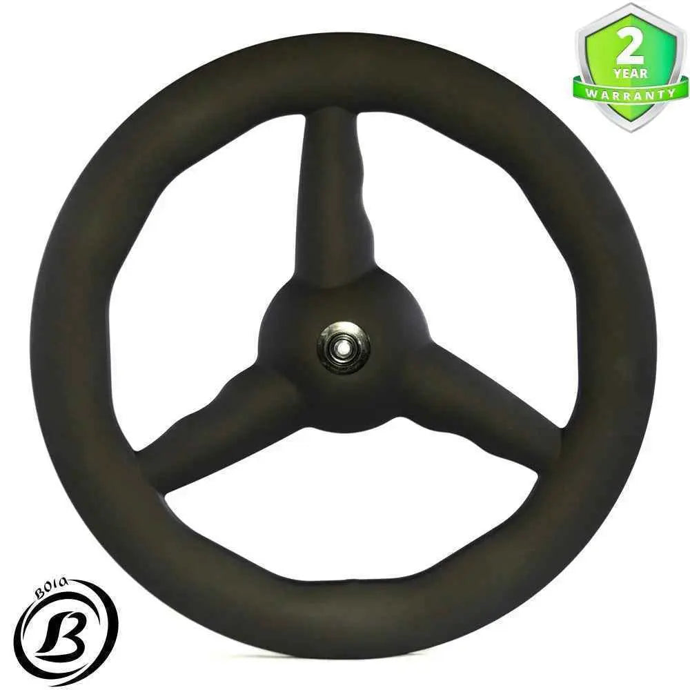 700c 30mm Tubeless 3-Spoke Carbon Deep Wavy Front Wheel for Triathlon,TT & Track缺实图