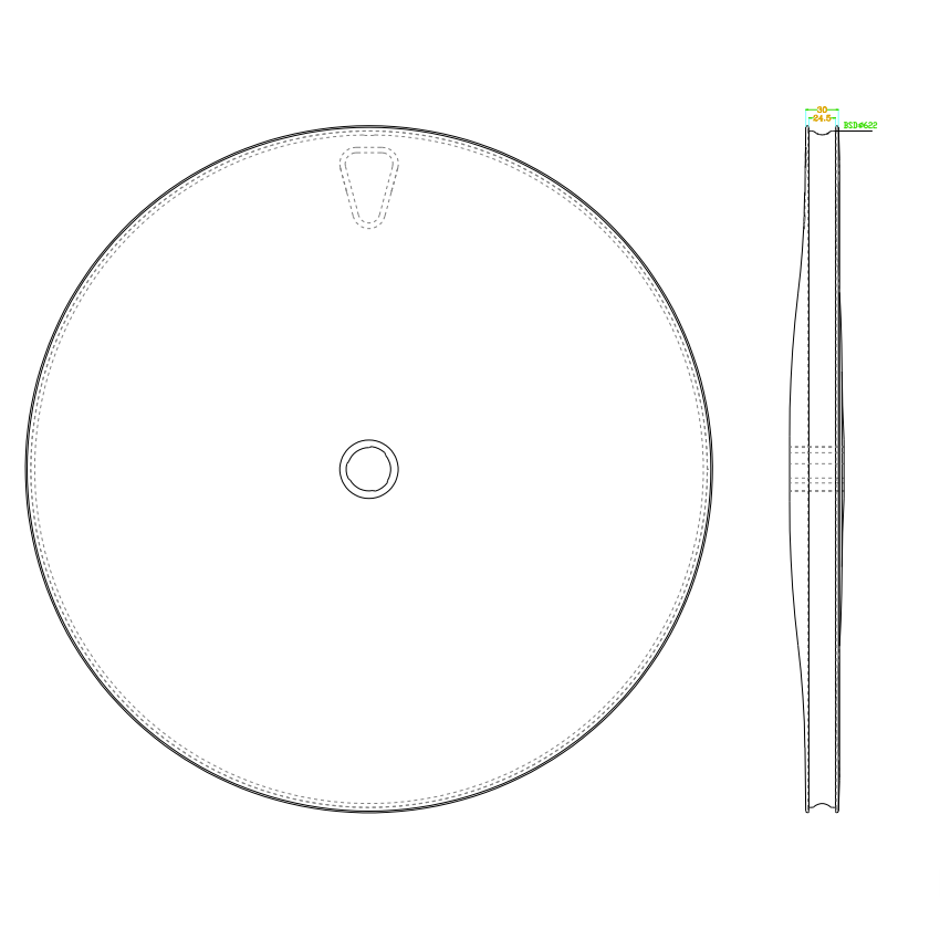 Bola 700c Carbon Rear Disc Wheel 30mm Tubeless, Asymmetric, Center Lock – Triathlon & TT