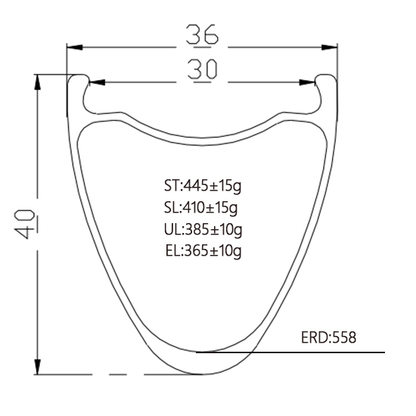 tubeless 36mm wide 40mm high carbon road rim,30mm inner wide,superlight,ultralight and extreme light schemes,Bola