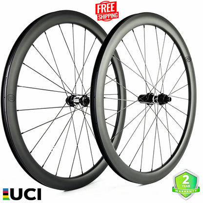 Bola SL 50R Carbon Disc Wheelset 700C, 50mm Depth, 28/30mm Wide, DT 350s Hub, 1360g Carbon Fiber Sporting Goods