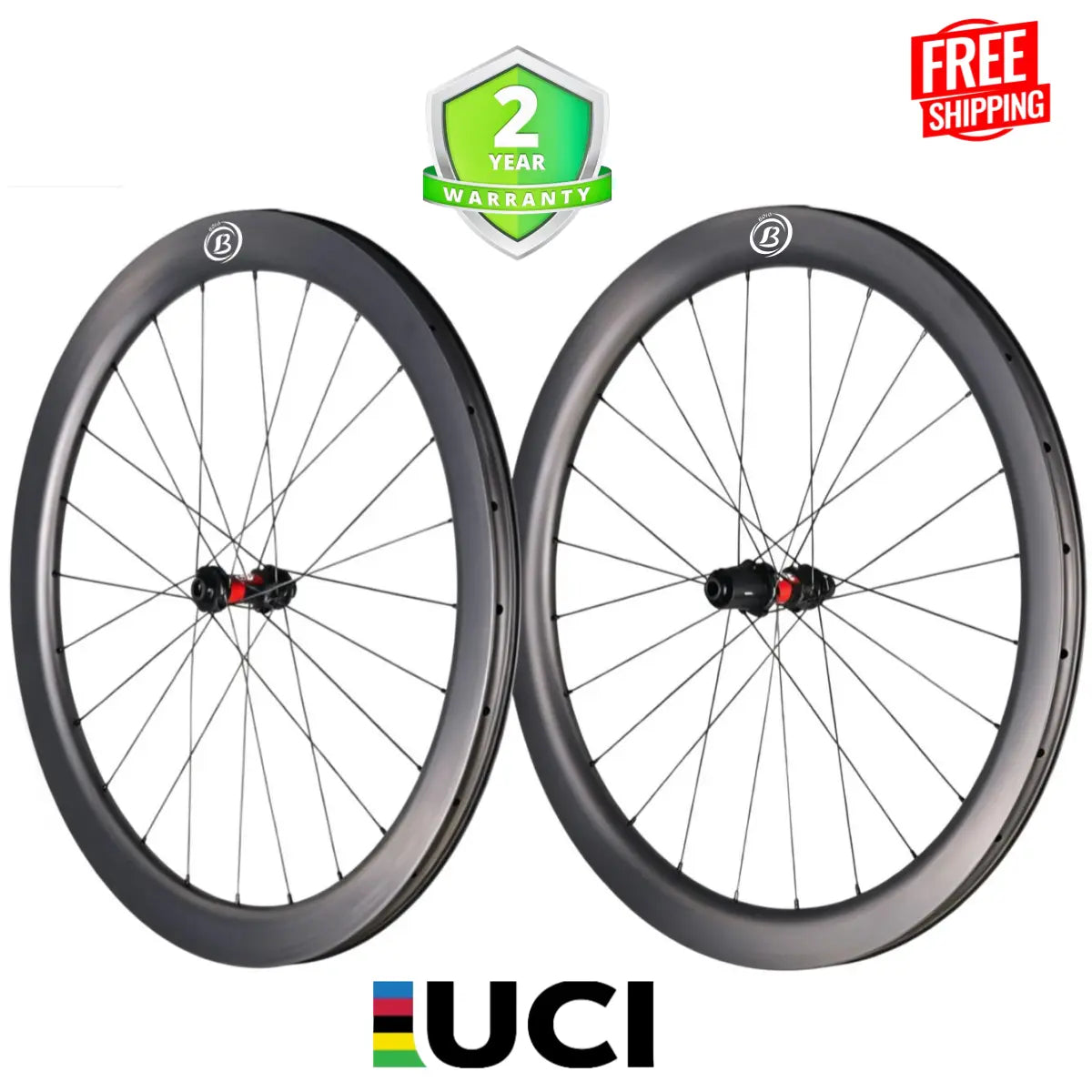 Bola EXP 50R Carbon Disc Wheelset 700C, 50mm – DT Swiss 240s, 28/30mm Tubeless Carbon Fiber Sporting Goods