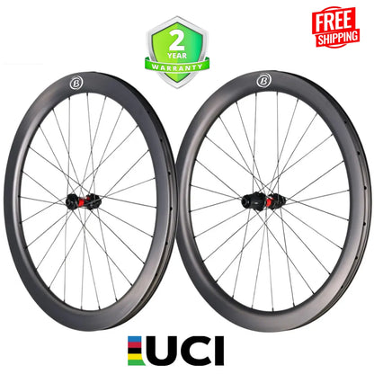 Bola EXP 50R Carbon Disc Wheelset 700C, 50mm – DT Swiss 240s, 28/30mm Tubeless Carbon Fiber Sporting Goods