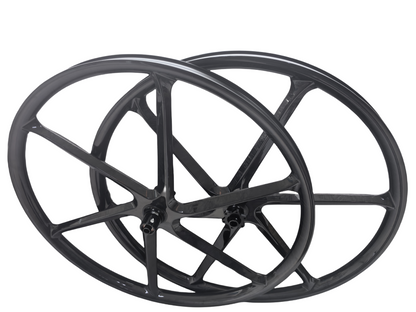 27.5" Carbon MTB Wheelset – 30mm Hookless, 6-Spoke, XC/AM