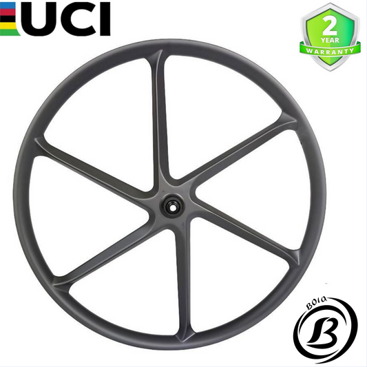 700C 50mm Deep Carbon Six-Spoke Aero Wheel– Tubeless, 42mm Wide（缺实图））