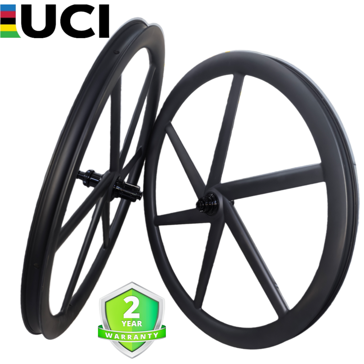 29er 6-Spoke Carbon MTB Wheelset featuring a sleek black design, 30mm internal width, and DT350/Bola hub options.