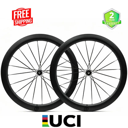 Bola PRM 40G 700C Carbon Gravel Disc Wheelset – 40mm Deep, 36mm Wide, Carbon Blade Spokes, Tubeless Ready, 1200g