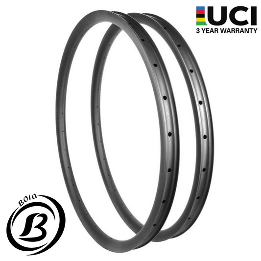 29er Hookless Carbon MTB Rim – 23mm Profile, 28mm Inner Width, Tubeless Ready, 300–375g