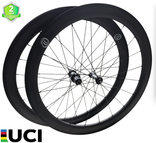38mm Carbon Tubular Road Wheelset featuring DT Swiss 350 hubs, CX-Ray spokes, 700C size, and 25mm rim brake compatibility.