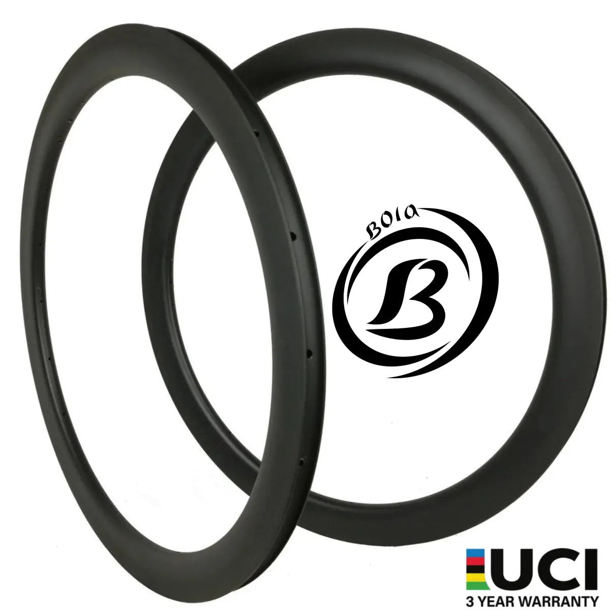 40mm Carbon Road Rim set, 36mm outer and 30mm inner width, tubeless ready, ultralight design, 700C size.