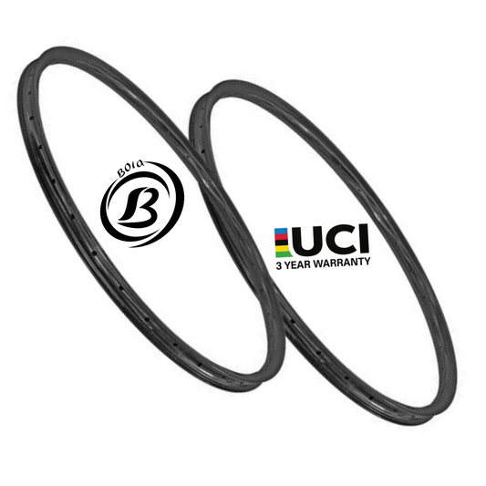 Bola 700C Carbon Road Rim – 30mm Aero Tubeless, 28mm Wide, 315–400g