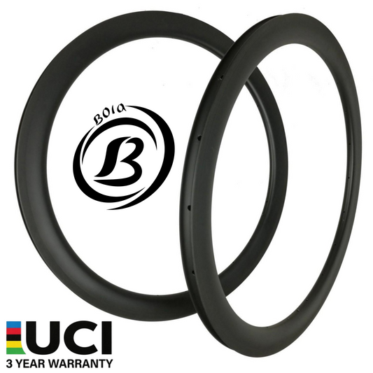 700C Tubular Offset Carbon Rim 40mm Profile 28mm Wide – Superlight Option | Bola