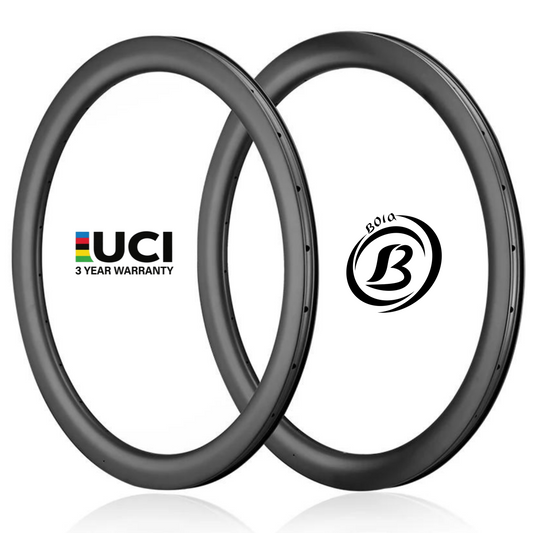 Bola 700C Carbon Tubular Rim – 35mm Profile, 28mm Wide, Asymmetric, 300g Superlight
