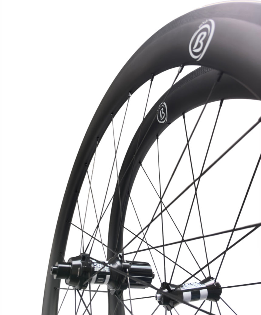 700C Carbon Tubular Wheelset 50mm featuring DT Swiss 350 Hubs, CX-Ray spokes, designed for rim brakes and UCI certified.