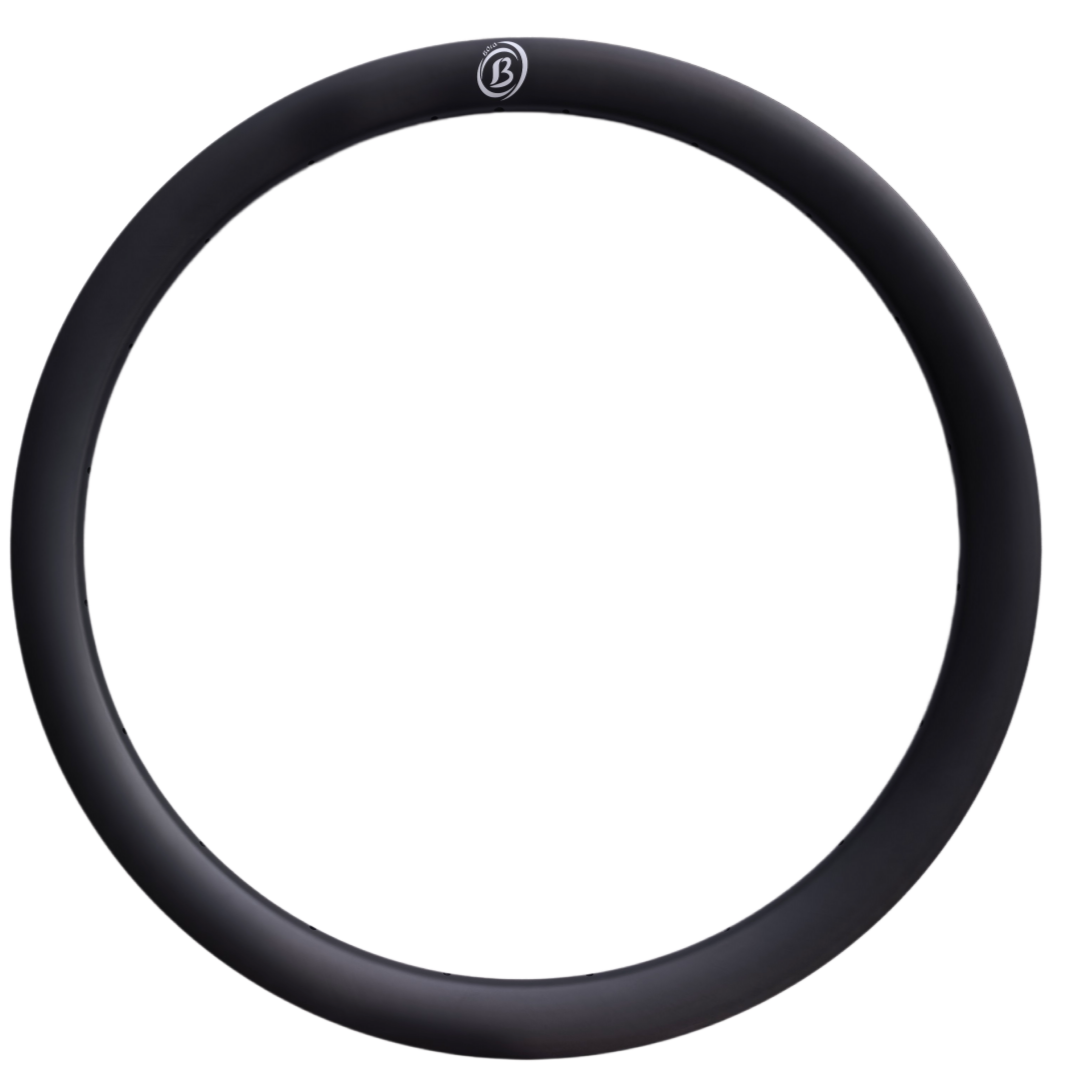 Bola 700C Offset Tubeless Carbon Road Rim — 38mm Outer / 32mm Inner Width, 45mm Profile, 390–470g