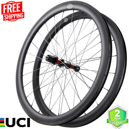 Bola EXP 40T Carbon Tubular Wheelset 40mm Rim Brake DT Swiss 240S | 25/28mm Carbon Fiber Sporting Goods