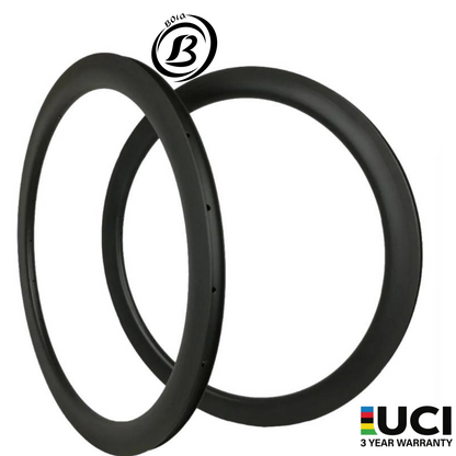 BOLA 700C 45mm carbon gravel rim, 30mm wide, tubeless-ready offset profile for racing and endurance cycling
